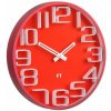 Dizajnové nástenné hodiny Future Time FT8010RD Numbers 30cm (8594186620296)
