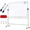 ALLboards Mobilní tabule TM Idea, oboustranná, otočná, za sucha stíratelná, magnetická, 180x120 cm – řada FLEX DMB1812