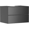 Hansgrohe Xevolos E Umývadlová skrinka 78x56x55 cm, 2 zásuvky, matná sivá/metalická sivá 54189770-HG