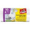 FINO Vrecia zaväzovacie s ušami Premium aromatic 10l 6µm 50 ks biele
