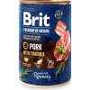 Konzerva Brit Premium by Nature Pork with Trachea 400 g