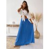 Fashionweek Dlhá maxi letná sukňa zo vzdušného materiálu MF266 Farba: Modrá, Veľkosť: Universal