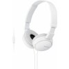 SONY sluchátka MDR-ZX110AP handsfree, bílé MDRZX110APW.CE7