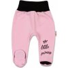 Baby Nellys Dojčenské polodupačky ružové Little Princess