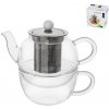 ČAJOVÁ SÚPRAVA BOROSIL SKLO + NEREZ FILTER 2KS