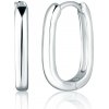 JVD Minimalistické oválne strieborné náušnice SVLE2883X610000