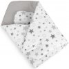 Bellatex Detská zavinovačka Hviezdy sivá, 75 x 75 cm