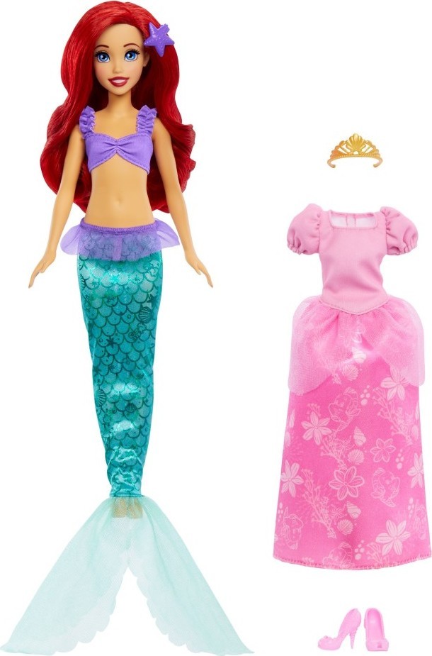 MATTEL Malá mořská víla Ariel s princeznovskými šaty