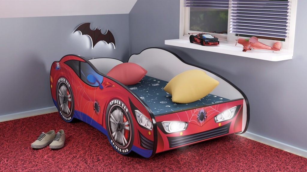 Top Beds auto Racing Car Hero Spider Car LED