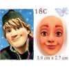 Silikónová forma na tvár Ice Kingdom Kristoff - Galias Moulds