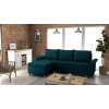 Rohová rozkladacia sedačka LENOX tyrkysová - MALMO 85