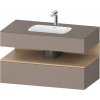 Duravit Qatego umývadlo so skrinkou 100 cm béžová QA4786030430010