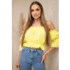 Kesi Yellow blouse over the shoulder krémová 5907302233172