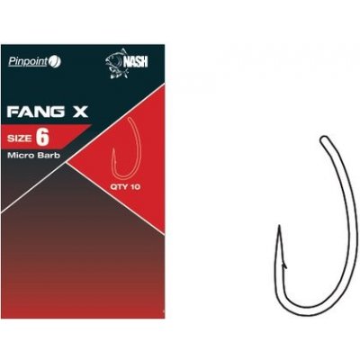 Nash Háčik Pinpoint Fang X Micro Barbed Veľkosť 2 10ks