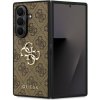 Guess PU 4G Metal Logo Zadní Kryt pro Samsung Galaxy Z Fold 7 Brown