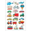 Tetovacie obtlačky Vozidlá farebné 13 x 8,5 cm