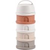 Beaba Súprava téglikov na sušené mlieko / desiatu Cotton White / Terracotta