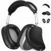 3w1 ETUI SILIKONOWE APPLE AIRPODS MAX ČIERNA SADA CHRÁNIČOV CASE