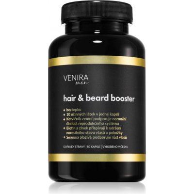 Venira Hair & beard booster kapsuly vlasy, nechty a pokožka pre mužov 80 cps