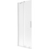 Mexen Velar, 2-krídlová posuvná vaňová zástena 70 x 150 cm, 8mm sklo námraza, biela matná, 896-070-000-31-20