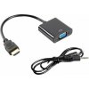 LANBERG AD-0017-BK adapter HDMI-A(M)->VGA(F) with audio cable