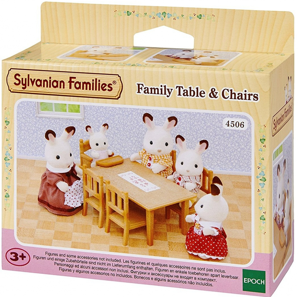 Epoch 2933 Sylvanian families Nábytek jídelní stůl se židlemi