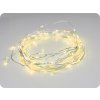 ACA Lighting LED dekoračná reťaz 10m 100LED žltá 8 funkcií s adaptérom strieborná meď X01100712