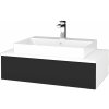 Dreja Kúpeľňová skrinka MODULE SZZ 80 umývadlo Glance - N01 Biela lesk / N03 Graphite