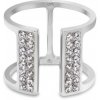 Prsteň číry sa Swarovski Elements Radiance PFMP2C Krystal 54 - 56 (M/L)