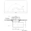 Strešný vpust bočný TW BIT V Typ: 110 BIT V - DN 100