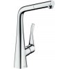 Hansgrohe M71 - Drezová batéria Metris s výsuvnou koncovkou, EcoSmart, chróm - 14781000