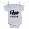 Boodyy Body s krátkym rukávom Family is everything 92 (18-24 mesiacov)