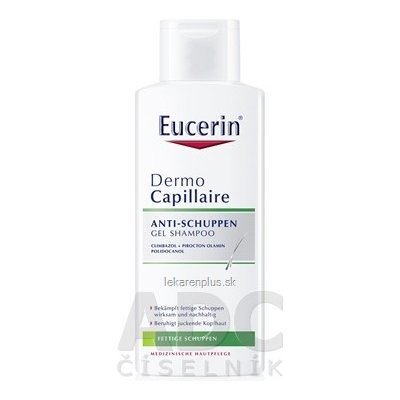 Eucerin DermoCapillaire proti mastným lupinám šampón 1x250 ml