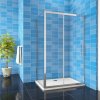 H K - Sprchovací kút FORTE 140x80 cm Ľ/P variant vrátane sprchovej vaničky SE-FORTE14080/SE-THOR-14080