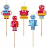Tortové sviečky -Robot 1bal./5ks