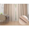 Biante Dekoračný záves TF-096 Púdrovo béžový bez vzoru - š. 150 cm 150x140 cm