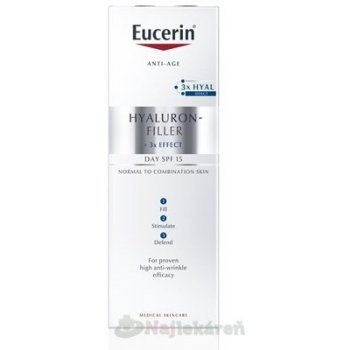 Eucerin Hyaluron-Filler denný protivráskový krém pre normálnu až zmiešanú pleť (Day Fluid) 50 ml