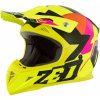 Prilba ZED X1.9D Tendo, detská 2025 (žltá fluo/ružová/oranžová/čierna) S