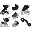 Mestský kočík Thule Urban Glide 4-wheel Black + Korbička Bassinet Black SET 7v1