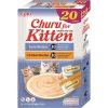 INABA Churu Cat Kitten 20x14g krémová pochúťka s tuniakom a kuracím mäsom pre mačiatka