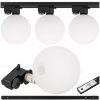 Šinové osvetlenie SZYNA 1m lampa svietidlo LED G9 biela guľa sklenená x3 12cm