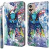 Peňaženkové 3D puzdro PAINTING na Motorola Moto G32 - Akvarelová sova