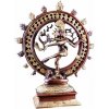 Nefertitis Feng Shui soška Shiva Nataraja dvojfarebná mosadz 20 cm NF29157 - výška cca 20 cm