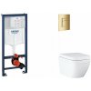 Grohe Rapid SL Set predstenovej inštalácie, klozetu, dosky SoftClose a tlačidla Skate Cosmopolitan, Triple Vortex, Cool Sunrise SANI11BB4127-GR