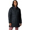 Dámska dlhá zimná bunda Columbia, POWDER LITE MID JACKET čierna,biela S