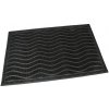 Gumová vstupná kefová rohož Waves - 60 x 40 x 0,9 cm