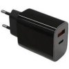 TB Touch USB-C + USB-A čierna nabíjačka AZTBXUL2USB3ACB