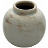 Clayre & Eef Keramická sivá antik váza s patinou Orabel - Ø8*8 cm - Clayre & Eef