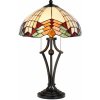 Clayre & Eef Stolná lampa Tiffany Montaq - Ø 40 cm - Clayre & Eef