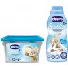 CHICCO Kapsuly pracie gélové Sensitive 16 ks + Aviváž konc. Sladký Púder 750 ml